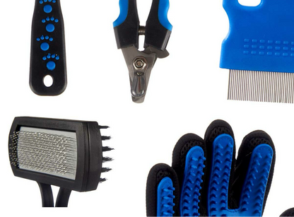 Hygiene-Set Haustiere Blau (6 teilig)